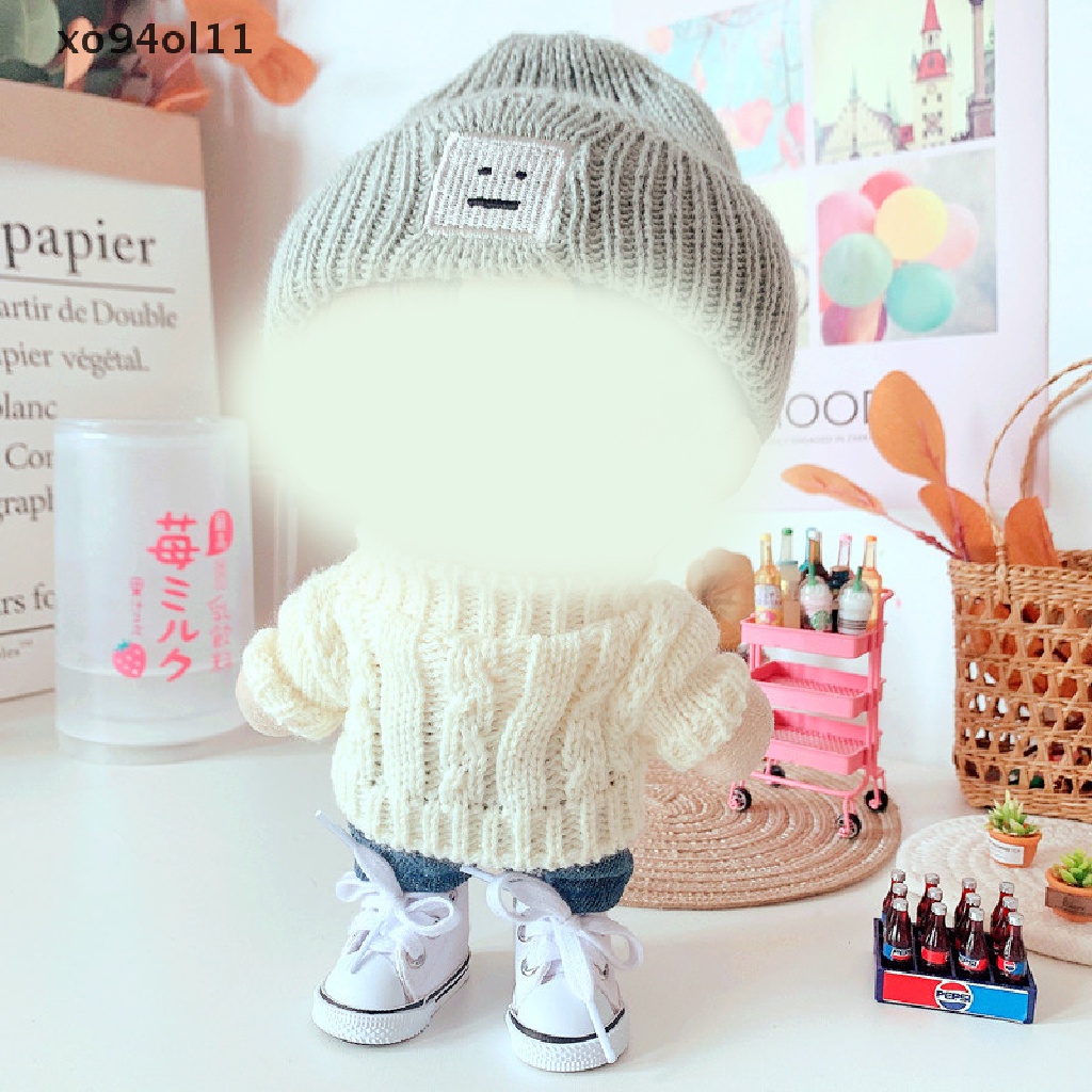 Aksesoris Baju Boneka XO Untuk Boneka Idola 20cm Mainan Mewah Kacamata Sweater Shoes OL