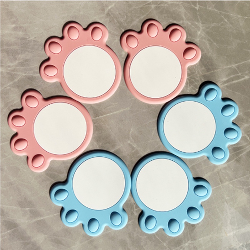 Kreatif Kartun Cangkir Pad Non-slip Silikon Tatakan Gelas Tahan Panas Pemegang Panci Meja Tatakan Piring Bantalan Dekorasi Rumah Aksesoris Dapur