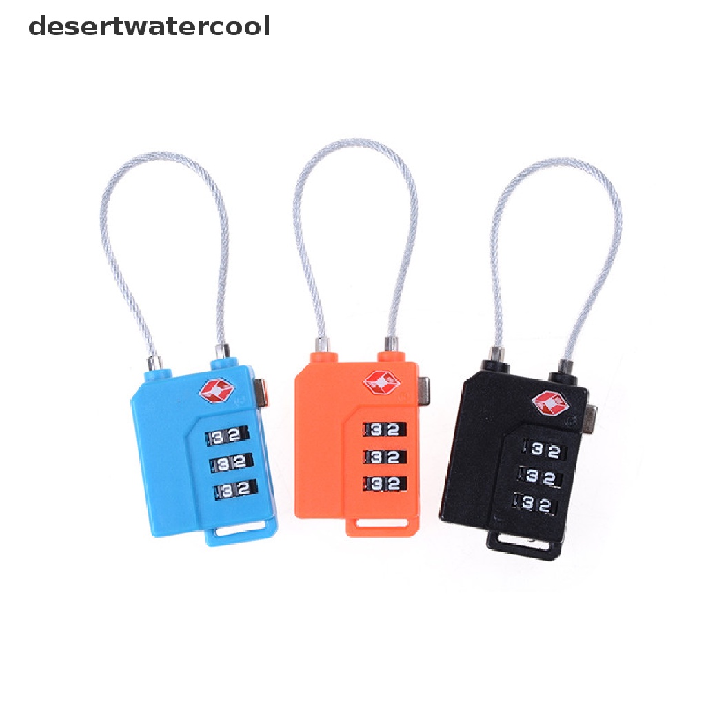 Deid TSA Resettable 3digi Combination Lock Koper Bagasi Travel Code Padlock Martijn