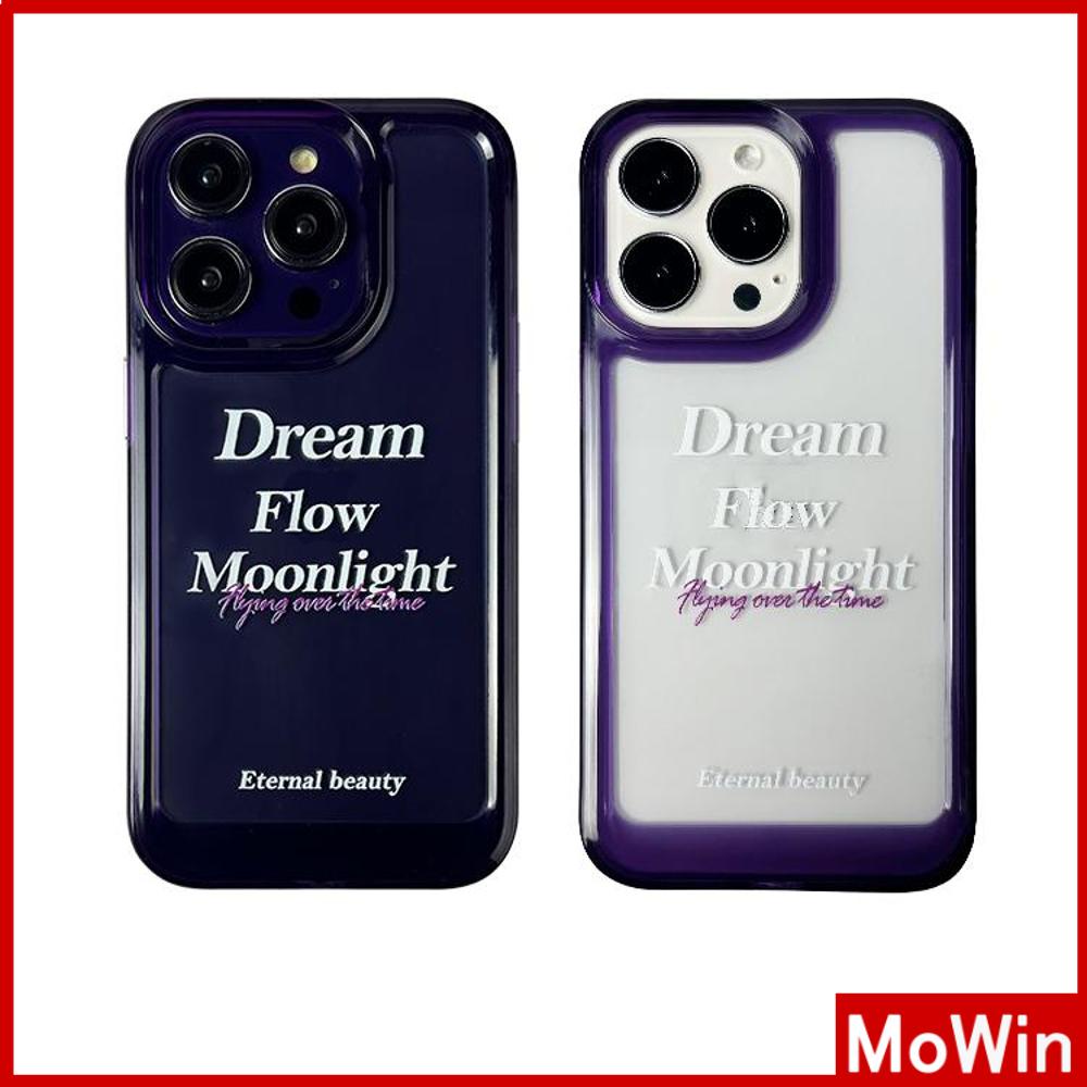 For iPhone 14 Pro Max iPhone Case Acrylic Hard Case HD Clear Case  Plating Button Shockproof Slogan Purple Compatible with iPhone 13 Pro max 12 Pro Max 11 xr xs max 7 Plus