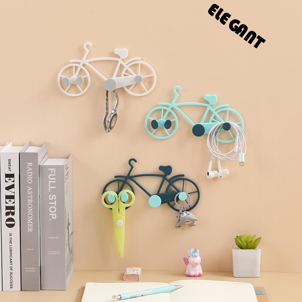 [Elegan] Hook Creative Plastic Wall Decor Punching-free Dekorasi Rumah Kawat Organizer