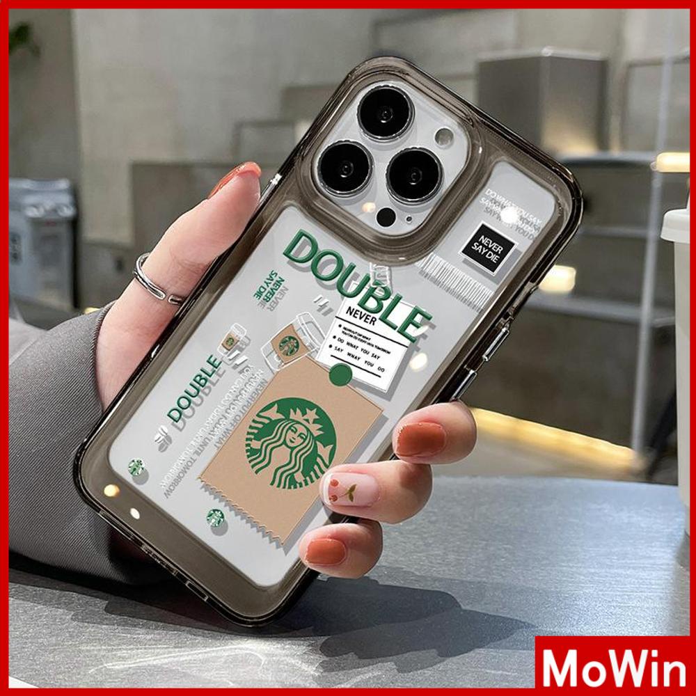 For iPhone 14 Pro Max iPhone Case Acrylic Hard Case HD Clear Case  Plating Button Shockproof Star Coffee Black Compatible with iPhone 13 Pro max 12 Pro Max 11 xr xs max 7Plus