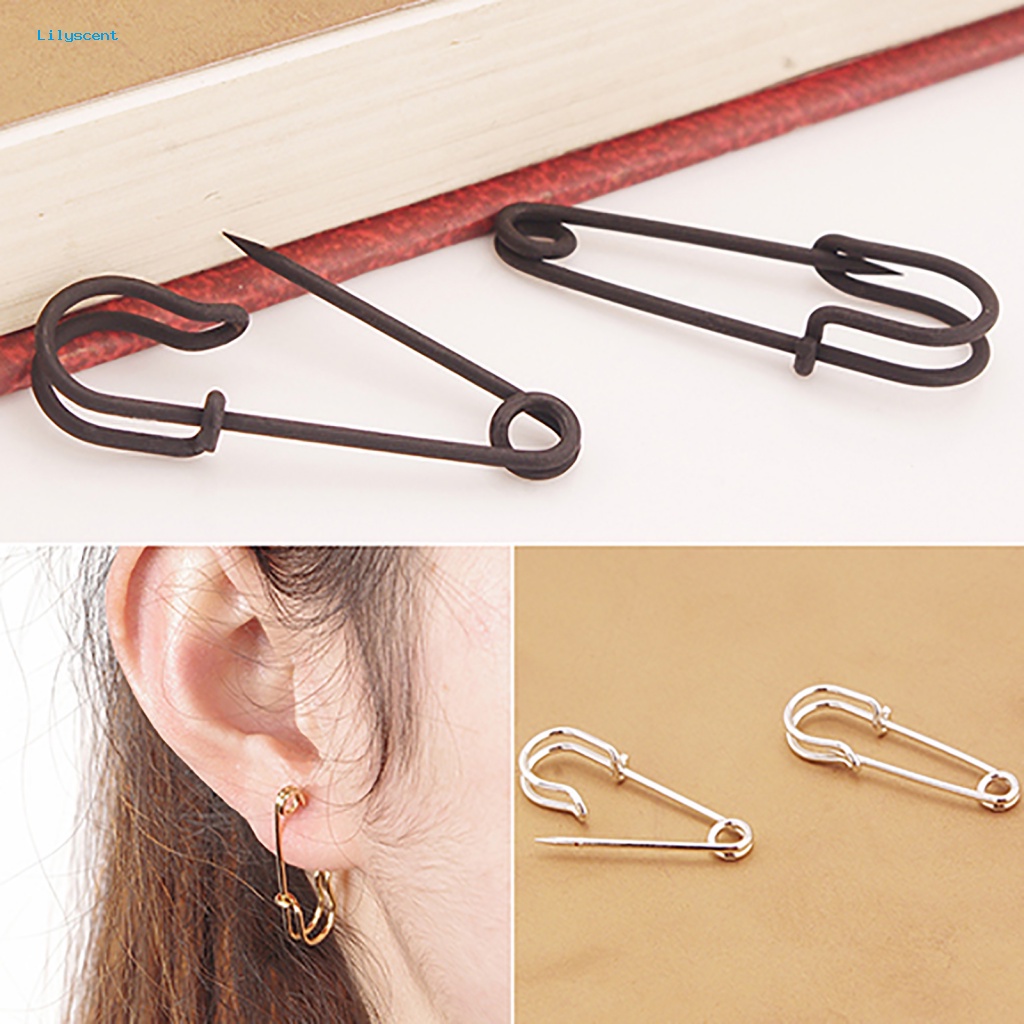 Lilyscent 1pasang Klip Telinga Wanita Untuk Pernikahan Women Clip Type Ear Studs Cantik