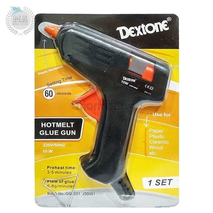 Glue Gun kecil 10 watt Merk DEXTONE Lem Tembak Berkualitas