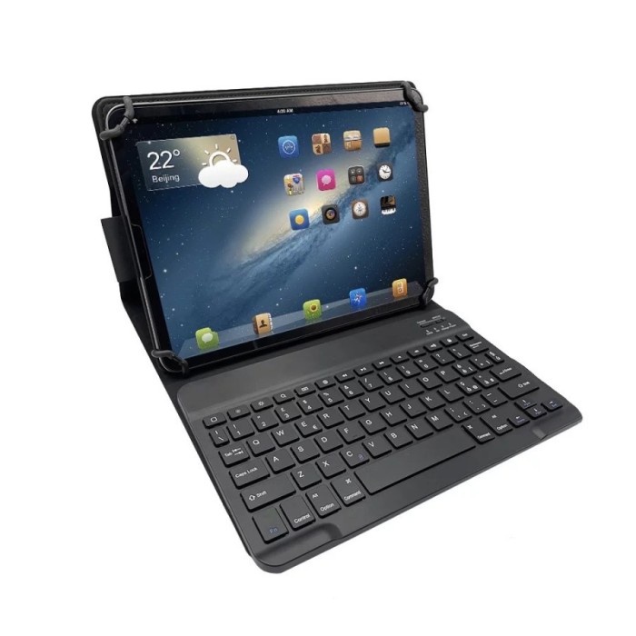 BOOKCOVER FLIPCASE MAGNET KEYBOARD WIRELESS KESING UNIVERSAL TABLET