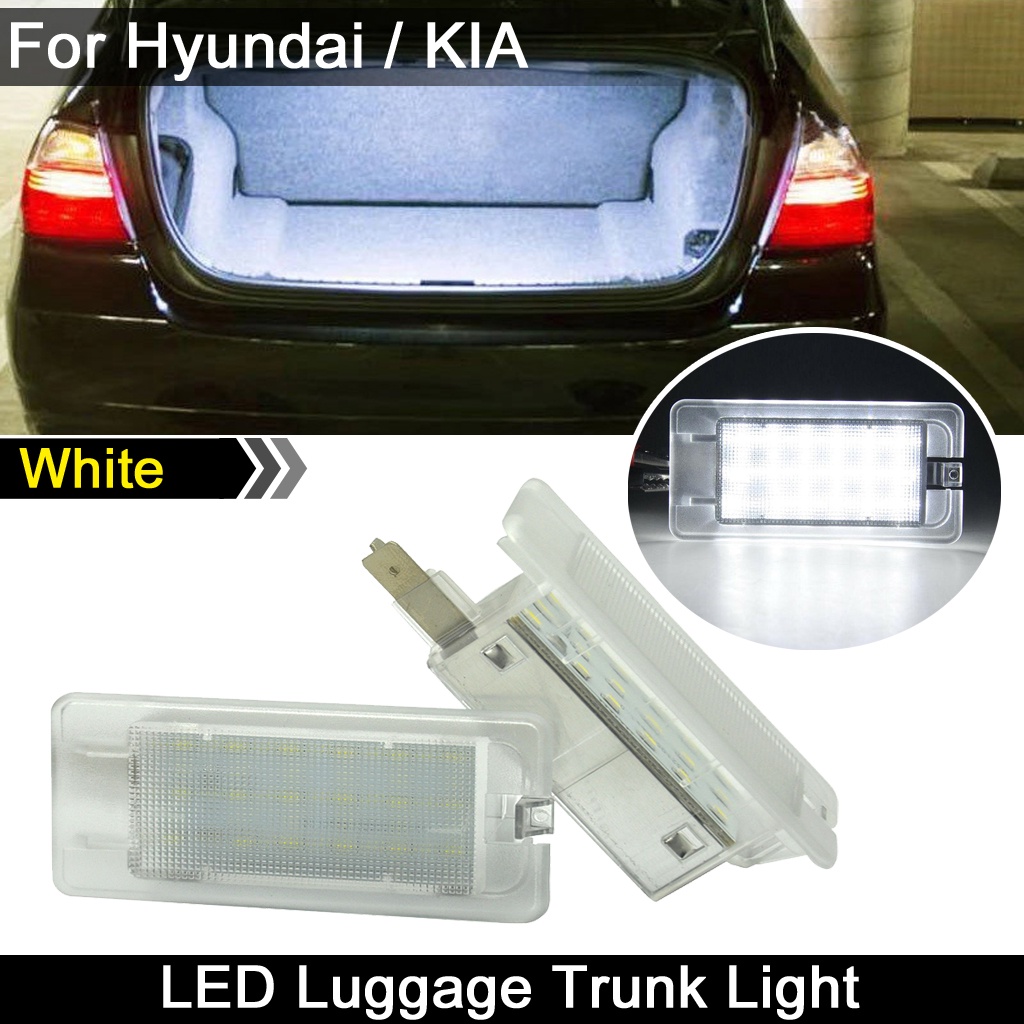 2pcs LED Kompartemen Bagasi Trunk Lights Luggage Glove Box Lamp Untuk Hyundai Veloster Azera Sonata Untuk Kia Rio Forte Optima