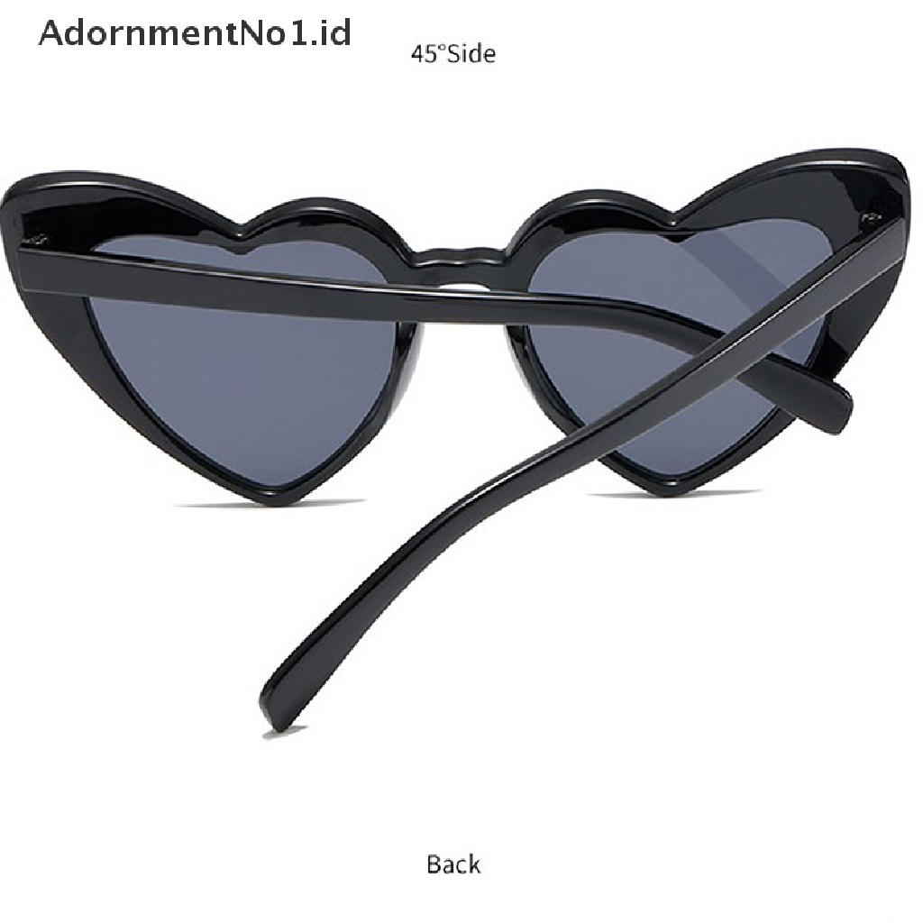 [AdornmentNo1] Heart Sunglasses Women Brand Designer Mata Kucing Kacamata Matahari Perempuan Retro [ID]