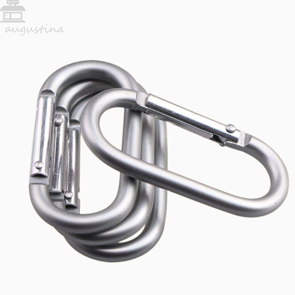 Augustina Carabiner Travel 2 Pcs Outdoor oval Elips Mendaki Aluminium Alloy Metal Hiking Ring Gesper