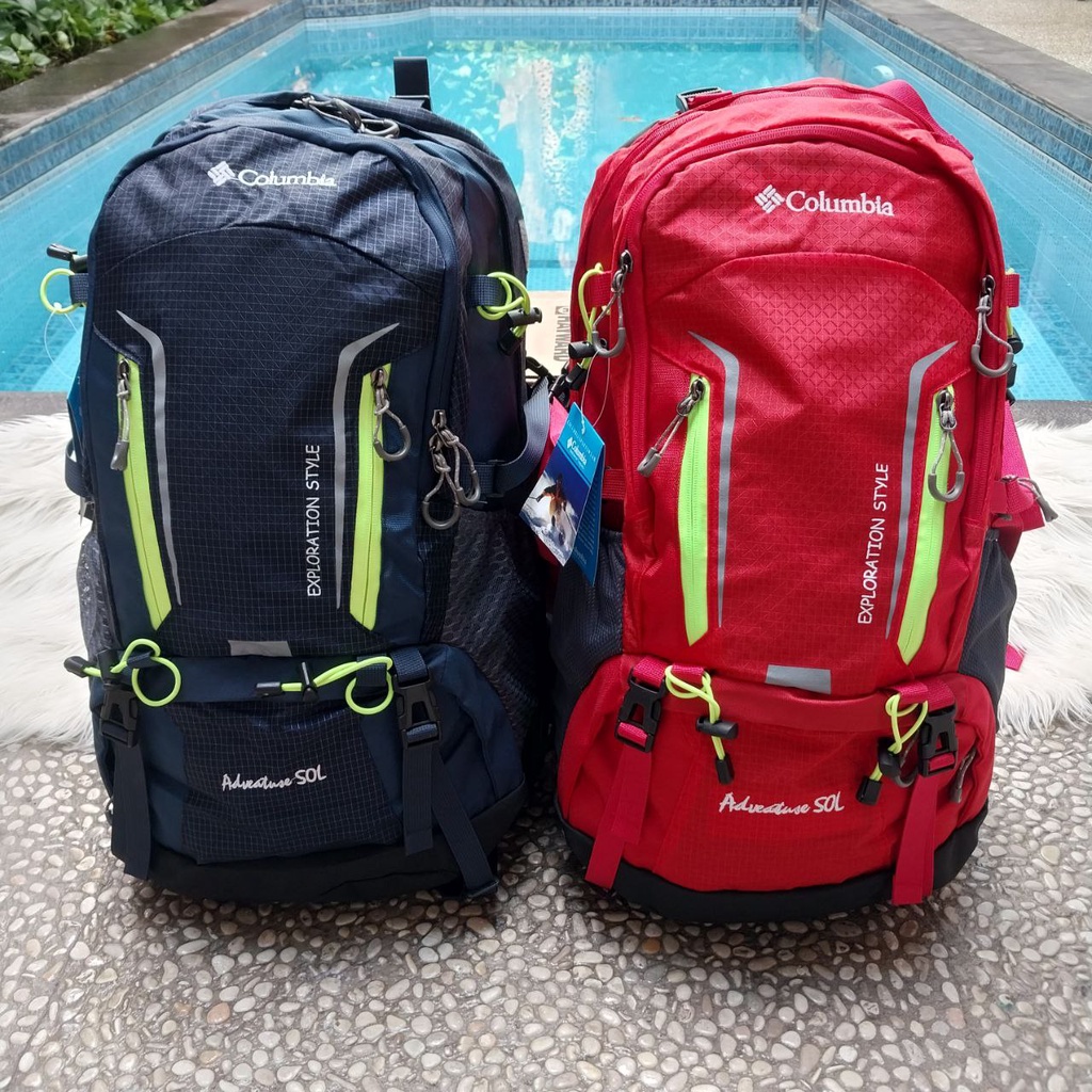 Tas Ransel Gunung Pria Tas Ransel Hiking Tas Carrier Back Pack Tas Punggung Camping Colombia 50 Lite