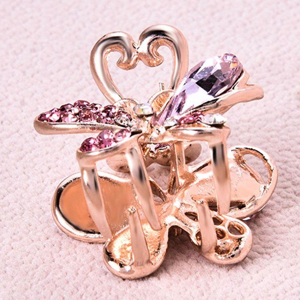 Mxbeauty Aksesoris Rambut Wanita Lucu Simple Hair Claw Rhinestone Alloy Properti Foto Gaya Korea Jepit