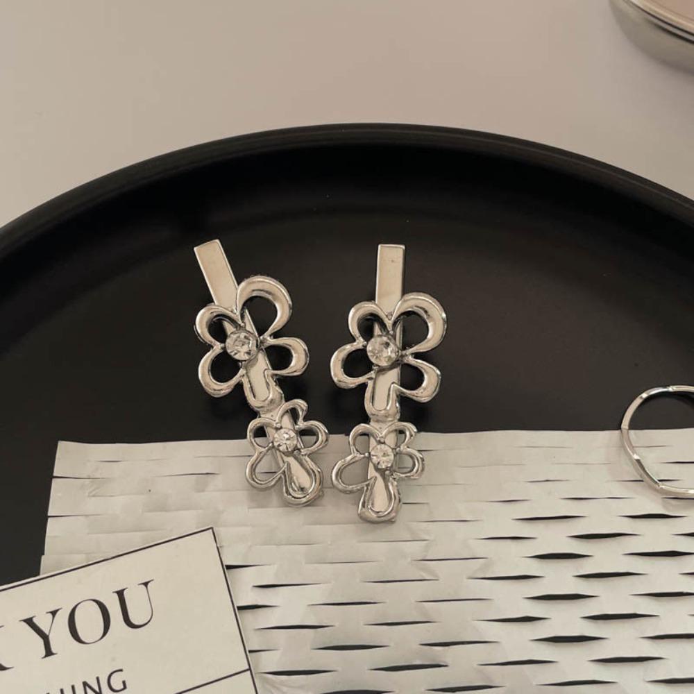 Mxbeauty Gadis Klip Rambut Hadiah Fashion Bunga BB Klip Zirkon Vintage Manis Jepit