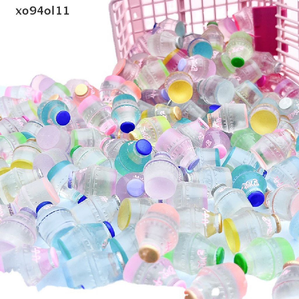 Xo 10Pcs Luminous Tembus Botol Mini Perhiasan DIY Ornamen Tiga Dimensi OL