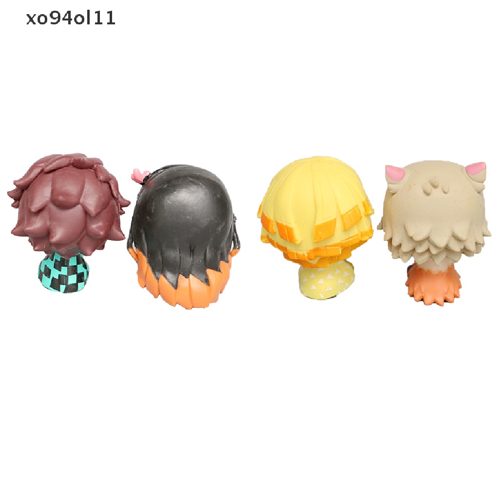 Xo 4Pcs/Set Q Versi Demon Slayer Sitg Boneka Action Movie Model Mainan Boneka Figure OL