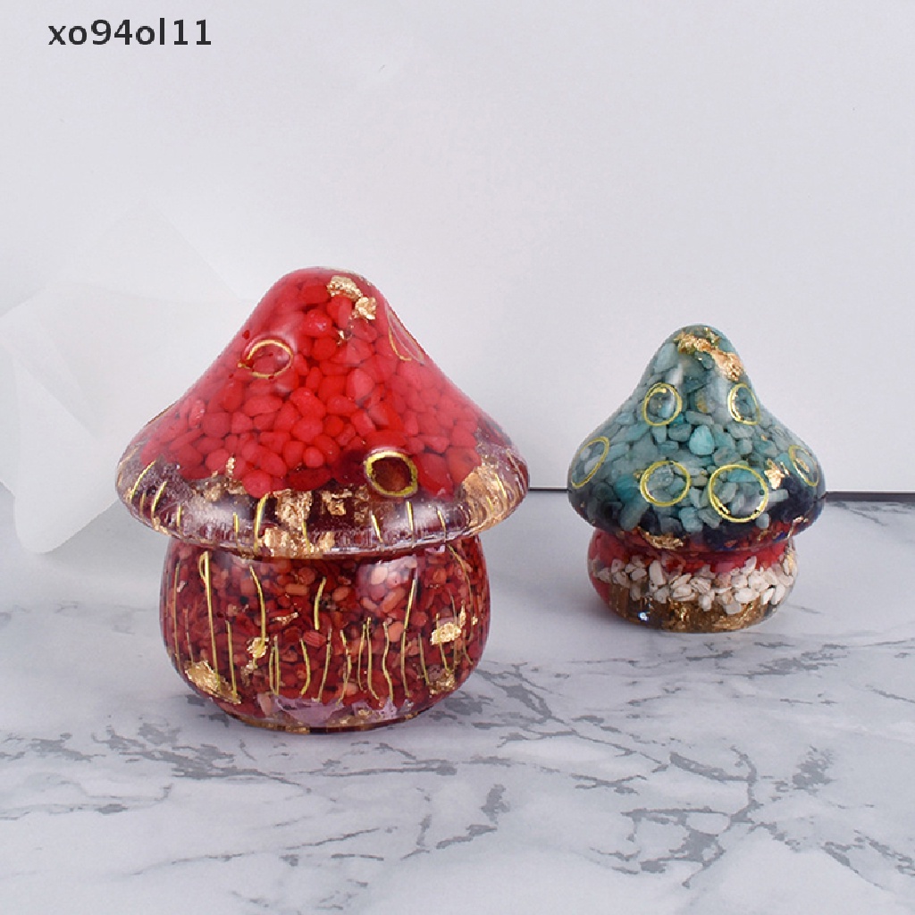 Xo Wadah Kotak Penyimpanan Jamur Cetakan Silikon Ornamen Toples Epoxy Resin Mould OL