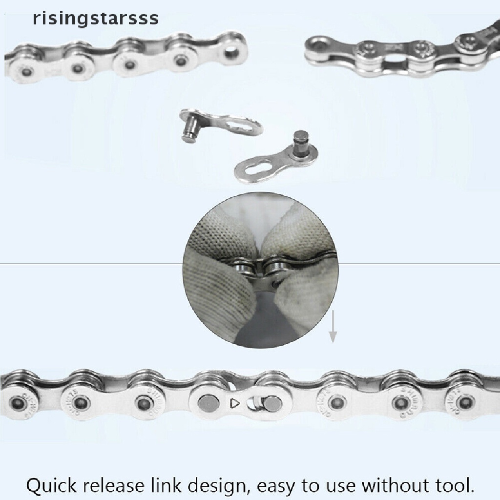 Rsid Span-new 2Pcs Konektor Sambungan Master Rantai Sepeda Portabel6/8/10 Kecepatan Cepat Klip Jelly