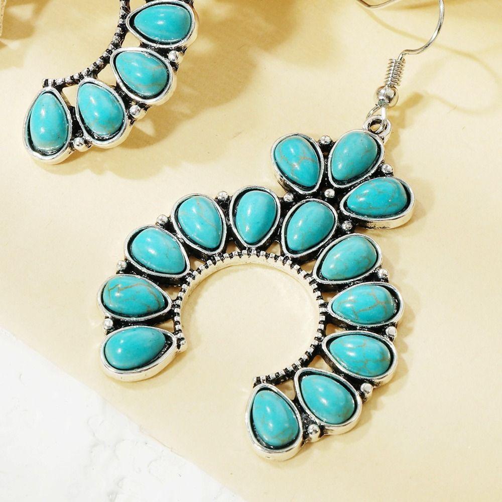 Lily Earrings Set Perhiasan Teardrop Wanita Klip On Hoop Menjuntai Earrings Sets