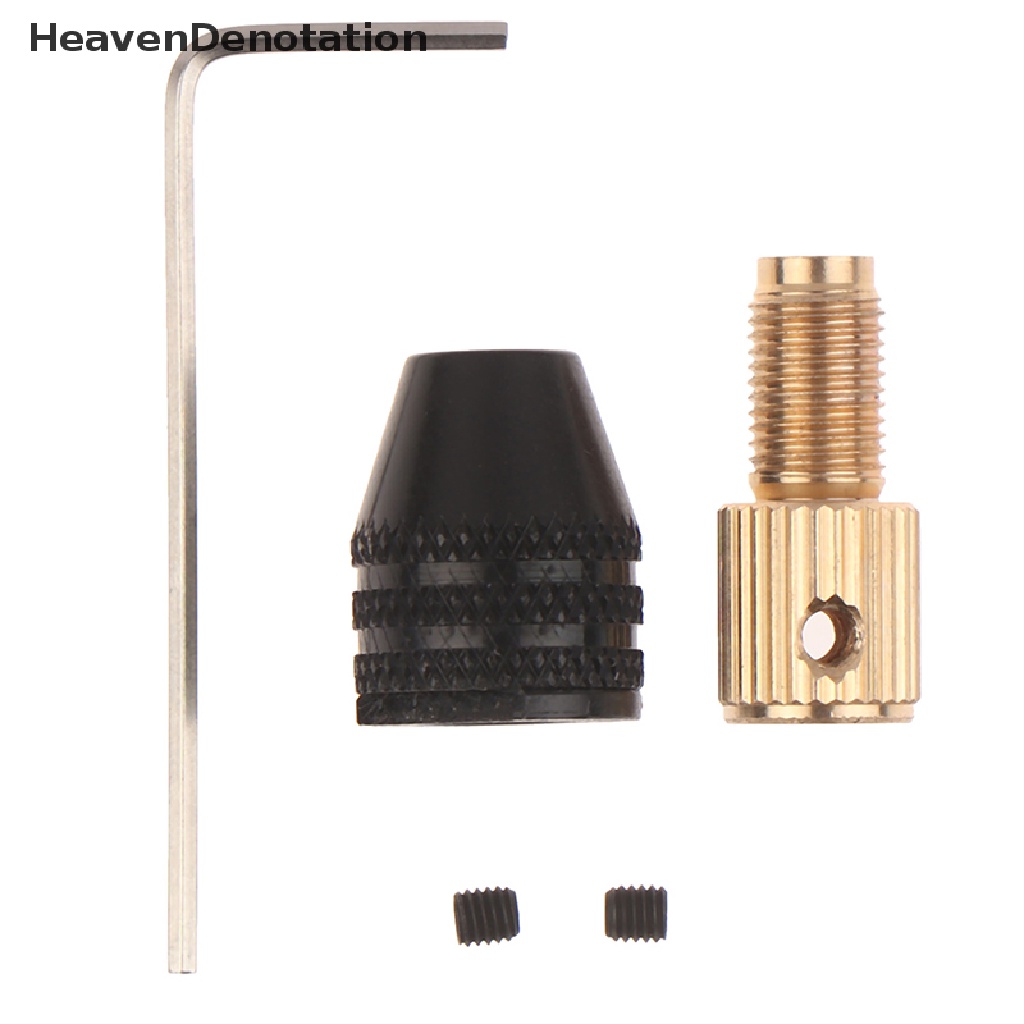 [HeavenDenotation] 0.5-3.2 mm Mata Bor Motor Listrik Micro Drill Chuck Hex Drill Chuck Adapter HDV