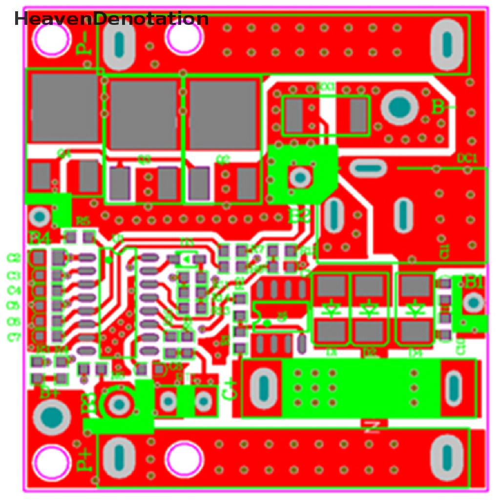 [HeavenDenotation] 5s 18V 21V 20A Charging Protection Board Papan Sirkuit Perlindungan HDV