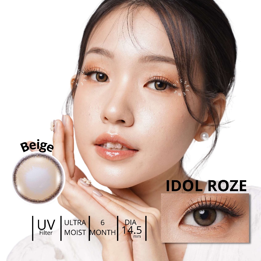 SOFTLENS i-DOL ROZE DIA 14.50MM OLIVE NORMAL &amp; MINUS (-0.50 s/d -6.00) / IDOL ROZE / BS