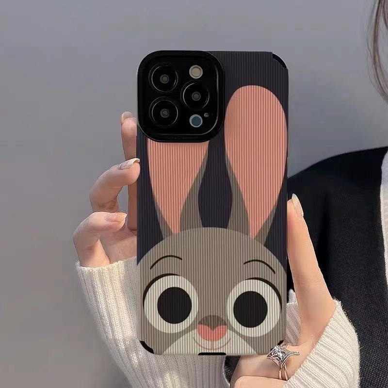 Leather Zootopia Cakep Banget Judy Hopps Soft Case iP iPhone 6S 78 Plus SE 2020 X XR XS Max11 12 13 14 Pro Max 14 Plus 12 13 Mini Untuk Wanita Cewek Fashion Pretty Phone Casing 12 Pro Max Missconnie