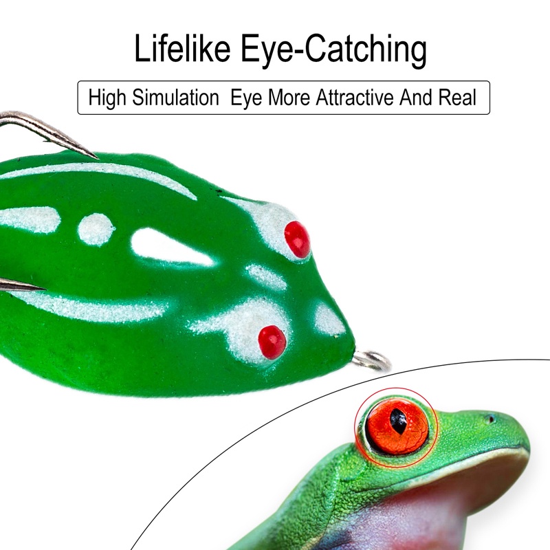 1 Pcs 3.5 Cm/4.2g Mini Soft Frog Topwater Warna-Warni Memancing Toman Casting Lure Buatan Plastik Umpan Lompat Kodok Umpan Dengan Kait Payet Ganda