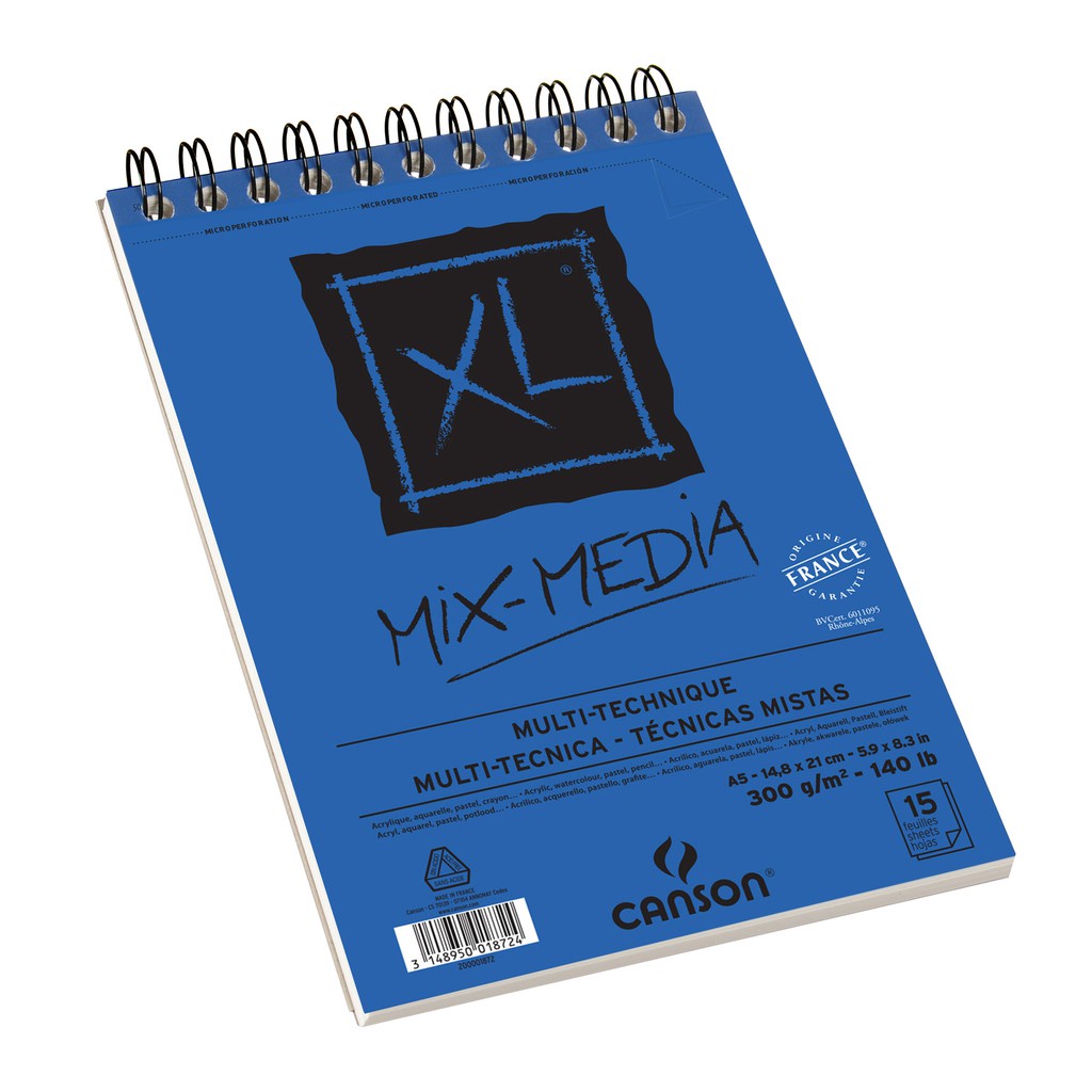 

Canson XL Mix Media Kertas Sketsa Gambar A5 15 Lembar 300gsm