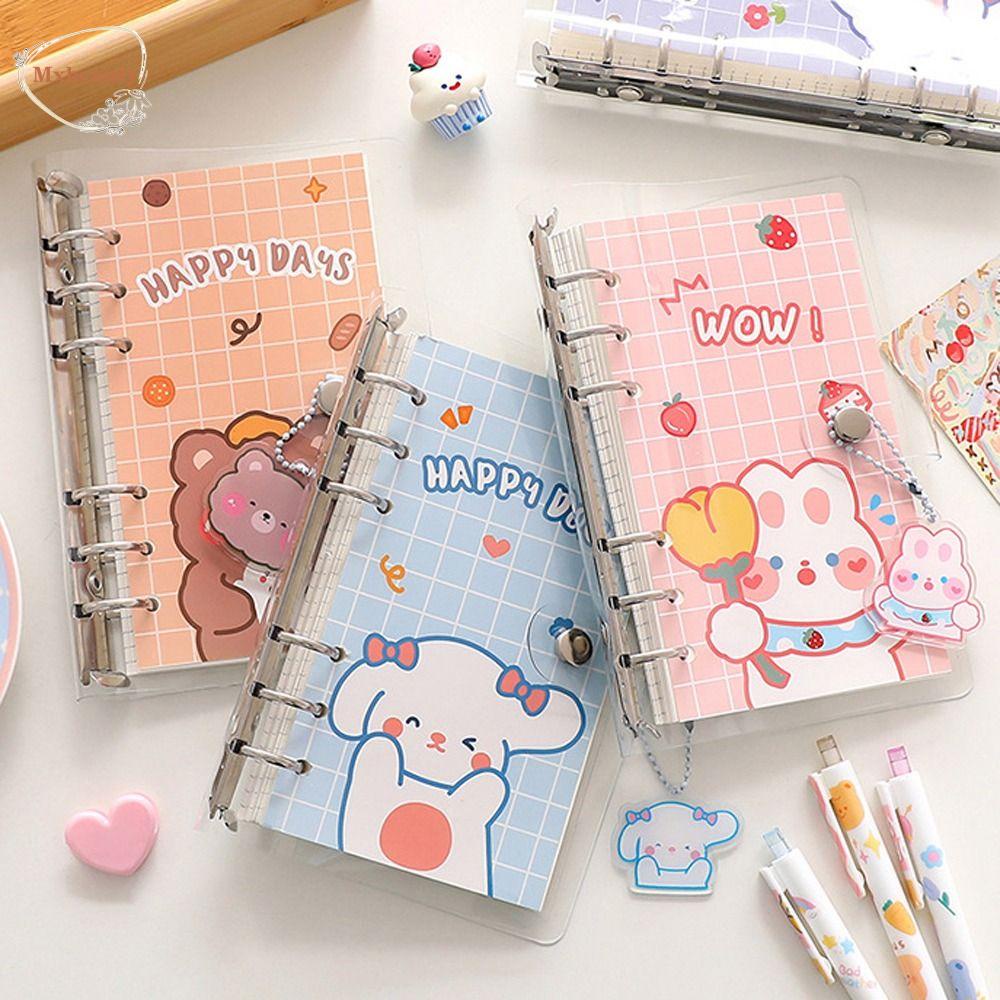 Mxbeauty Loose-leaf Notebook Tahan Air Kreatif Alat Tulis Sekolah DIY Scrapbook Tulisan Bantalan Kartun Handbook