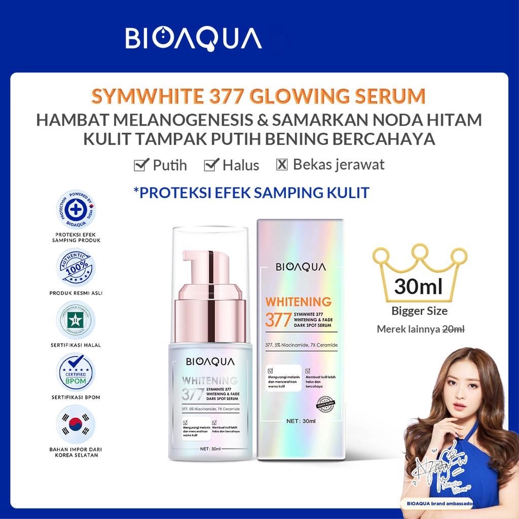 ★ BB ★ BIOAQUA SymWhite 377 Whitening &amp; Fade Dark Spot Serum 30ml - Flek Hitam Serum Wajah Glowing Pemutih Wajah | BIO AQUA