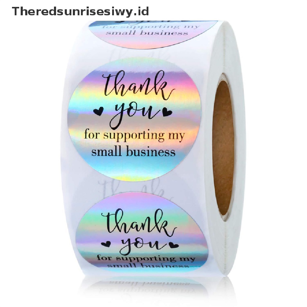 # Kado Mom &amp; PAPA DIY # 500pcs Thank You for My Small Business Stiker Kertas Thank You Label Sticker~