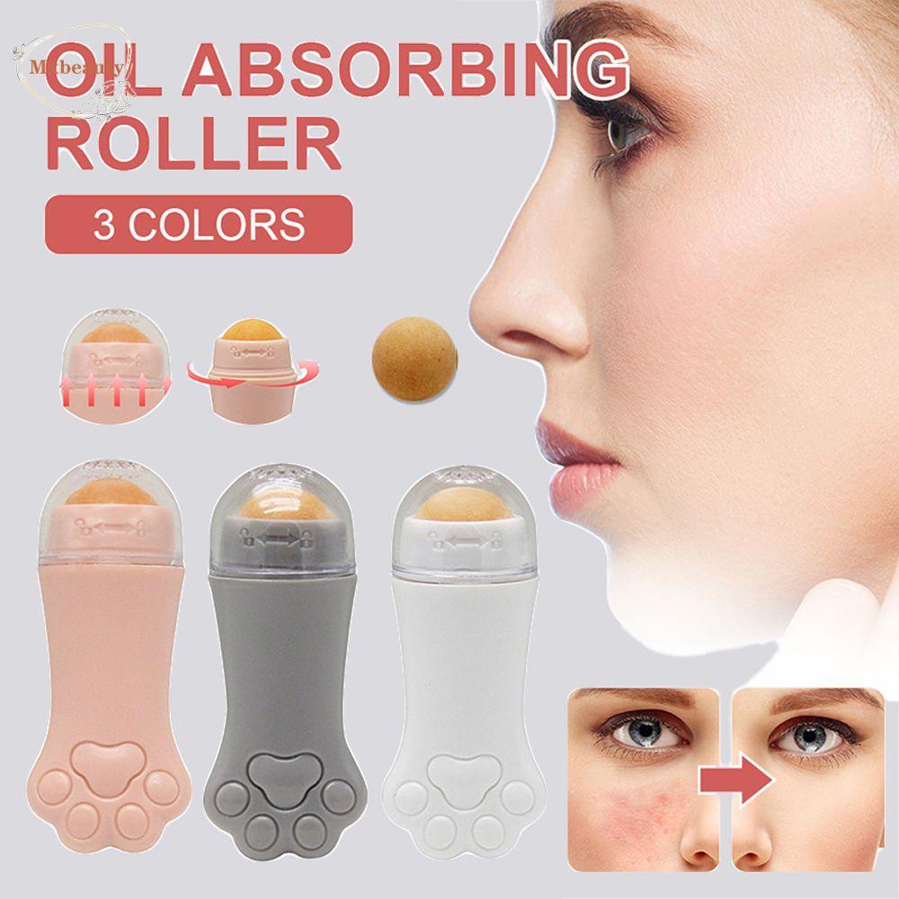 Mxbeauty Batu Vulkanik Facial Roller Portable Cakar Kucing Pembersih Penghilang Noda Wajah Alat Perawatan Kulit Wajah Kontrol Minyak T-zone Cleaning Stick Ball