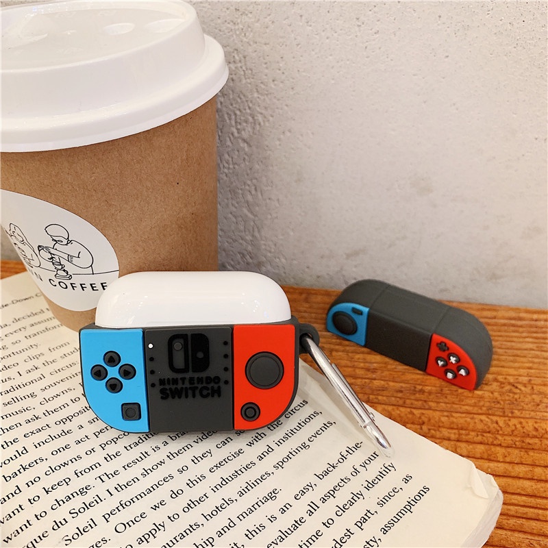 Kartun 3D Baru Kompatibel Untuk Airpods1 2 3lucu Nintendo Switch Gamepad Earphone Case Satu Headset Cover Kompatibel Untuk Air Pods Pro Silikon Shell