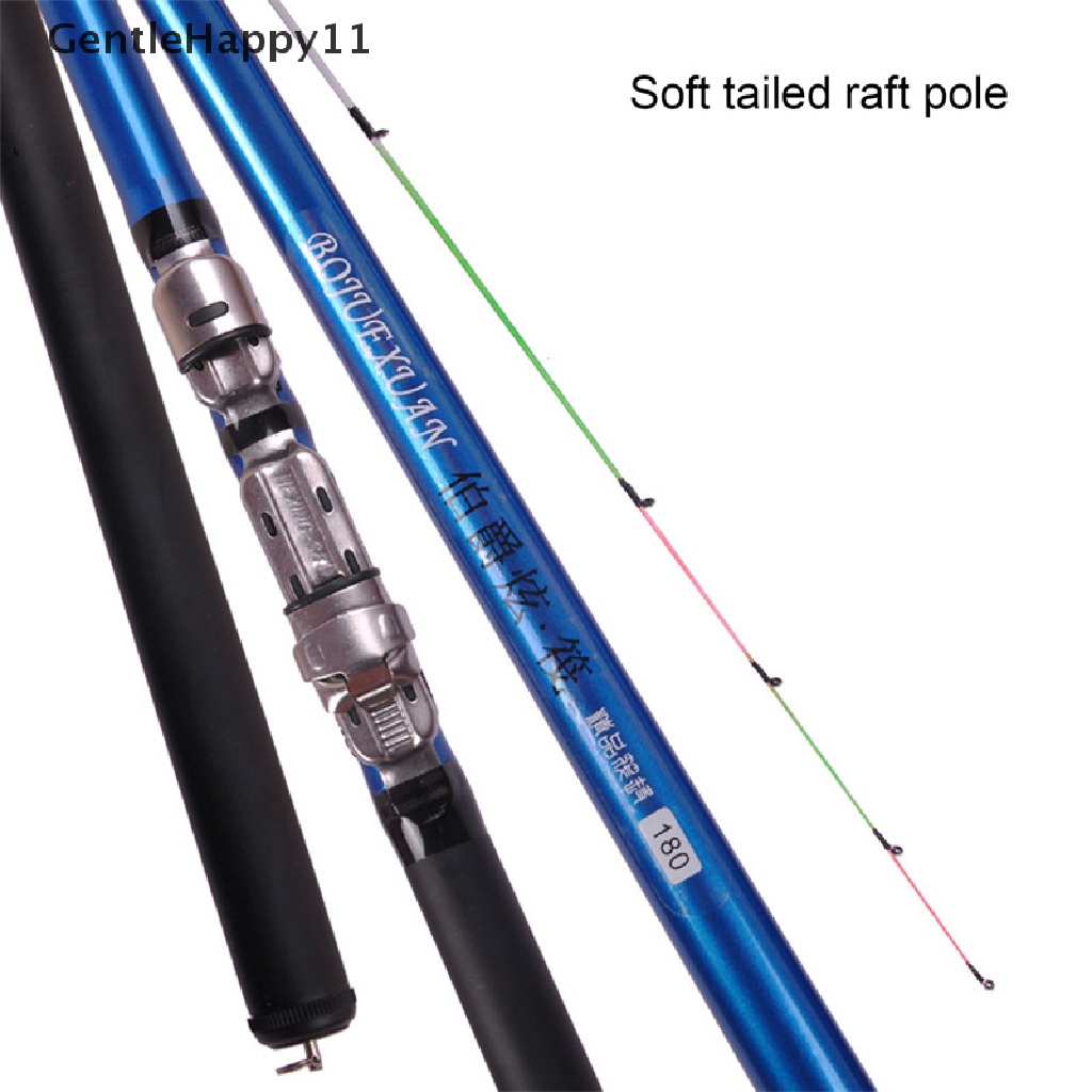 Gentlehappy Soft tail raft rod 1.3/1.5/1.8m/2.1m 2segment cuttage grafg Joran Pancing throwing pole id