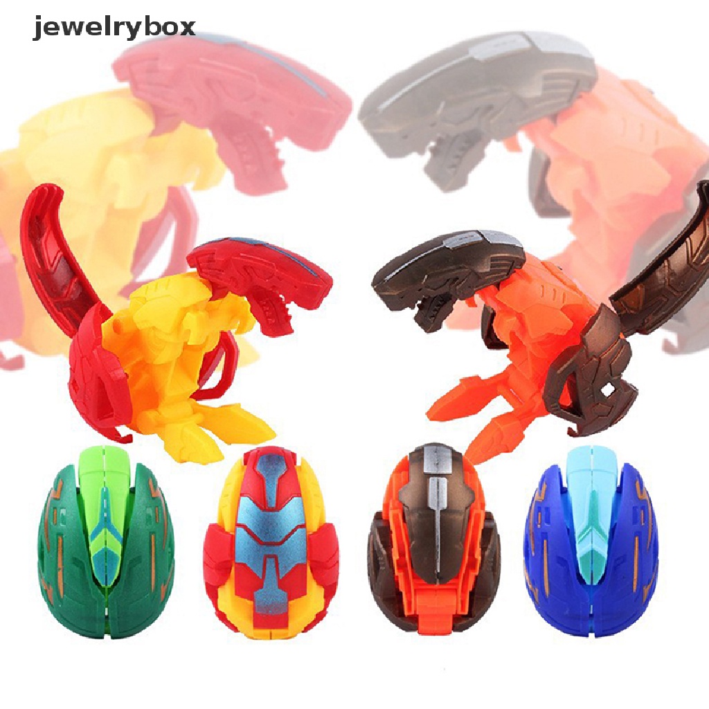[jewelrybox] 1pc Mainan Transformasi Robot Dinosaurus Untuk Anak Deformasi Mainan Telur Dinosaurus Butik