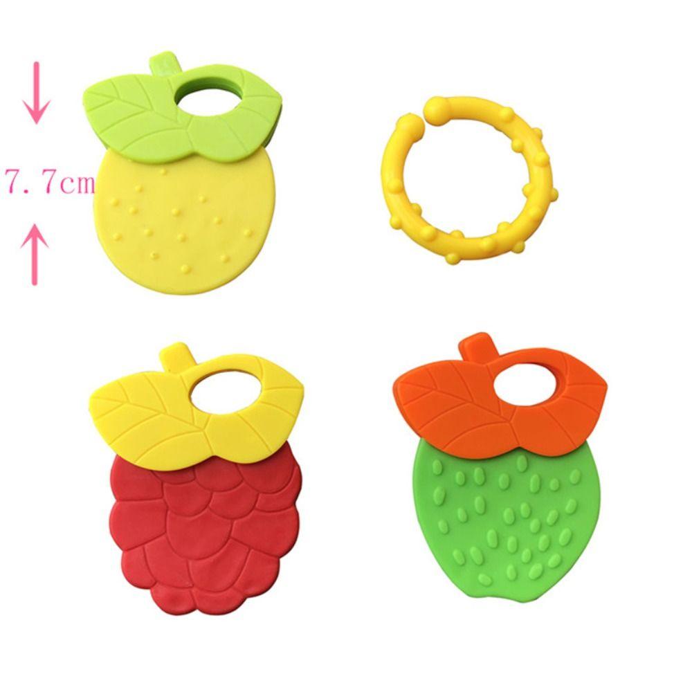 Needway Mainan Tempat Tidur Bayi Mainan Anak Kartun Food Grade Silikon Silicone Karet Lembut Anak Gigi Grinding Toy