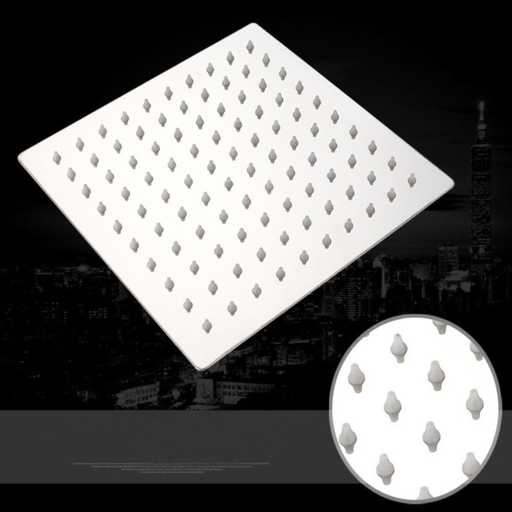 Populer Kepala Shower 8inch Bulat &amp; Persegi Tahan Lama Ultrathin Kamar Mandi Penyiram Bisa Dicuci