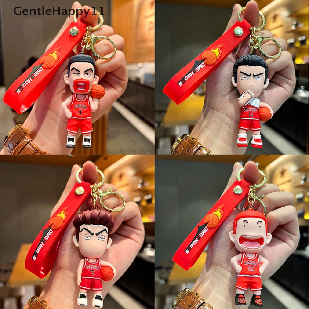 Gentlehappy Anime SLAM DUNK Gantungan Kunci Boneka Liontin Key Ring Ransel Hiasan Aksesoris id