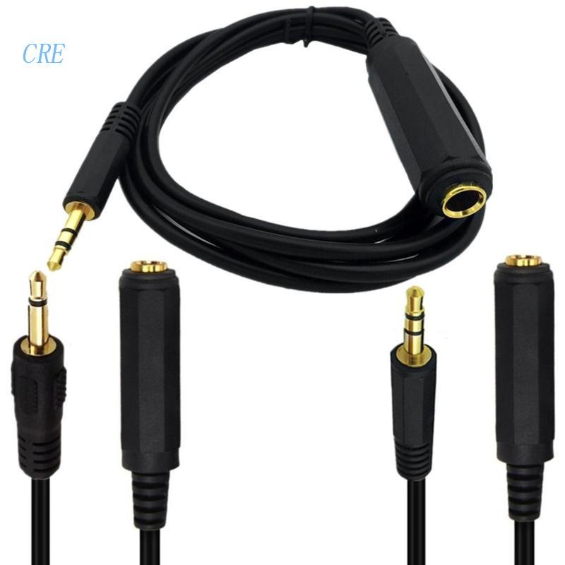 Cre Kabel Adapter Ekstensi 3.5mm Male to 6.35mm Female Untuk Perangkat 3.5mm/6.5mm Universal Campatibility Cord