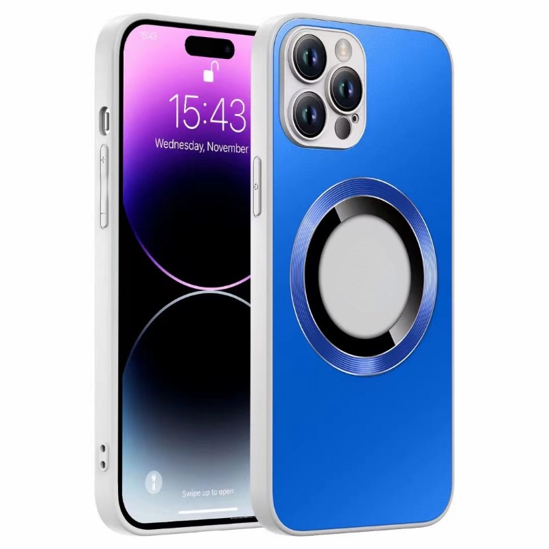 IPHONE High End AG Hollow Magnetic Suction Cover Pelindung Cocok Untuk Iphone14 13 12 11 Pro Max Cakupan Penuh Lensa Film Bisnis Gaya Case