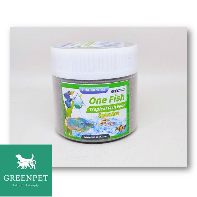 Greenpet | - ONE FISH Tropical Spirulina Makanan Pakan Pelet Ikan Cupang Guppy Hias Kecil