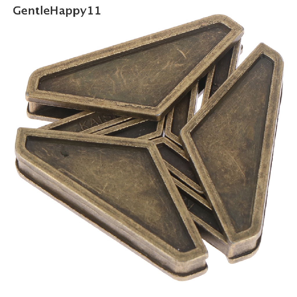 Gentlehappy Bermuda Baru Segitiga Metal Mainan Dewasa Intelektual Membuka Mainan Anak id