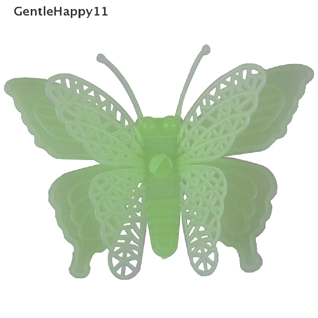 Gentlehappy 6 Pcs Bercahaya Mainan Kupu-Kupu glow in the dark Mainan Bayi Pembibitan Anak Hadiah  Id