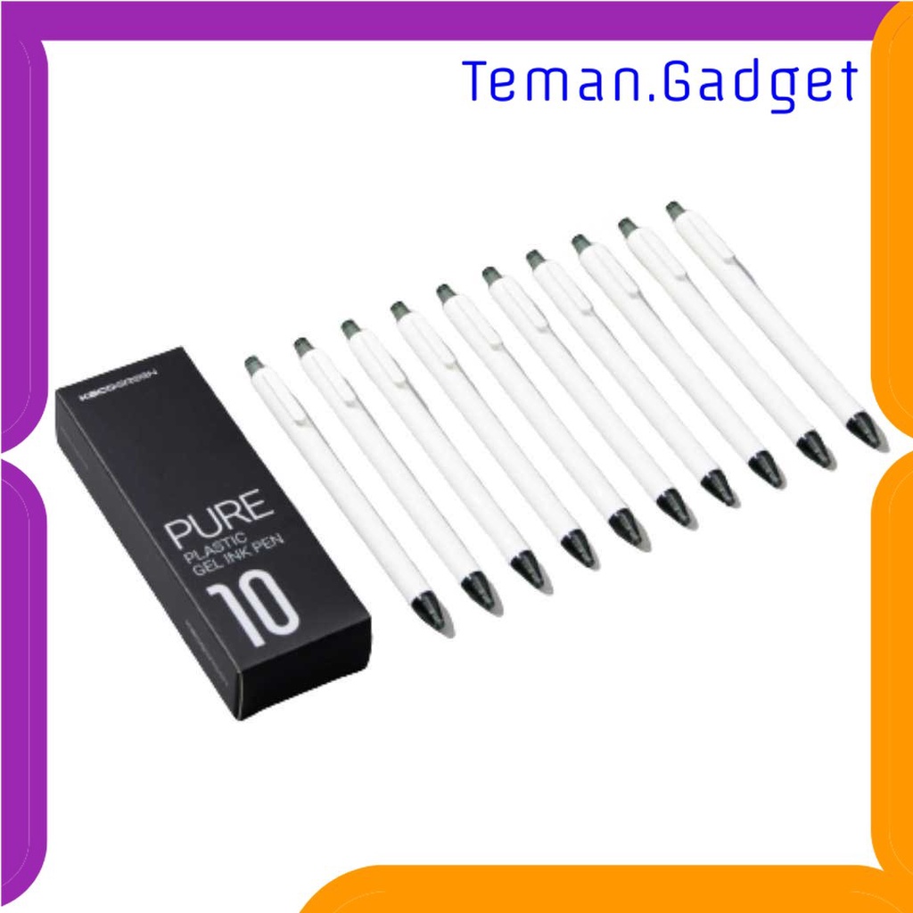 TG - ATK KACO PURE Pena Pulpen Gel 0.5mm Soft Touch Candy Tinta Hitam 1 PCS - K1015