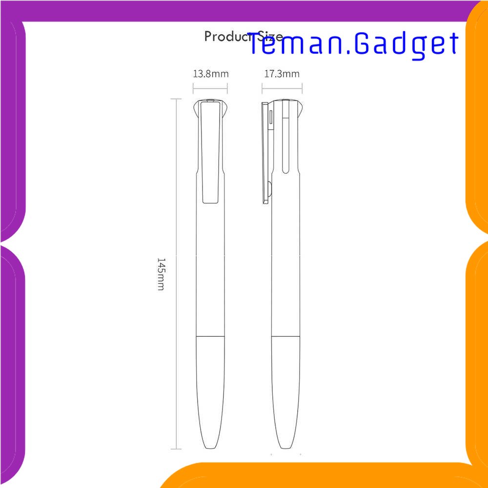 TG - ATK KACO EASY 4 in 1 Multifunction Gel Pen Pena Pulpen Bolpoin 0.5mm 1 PCS - K1041 (Black Blue Red Green Ink)