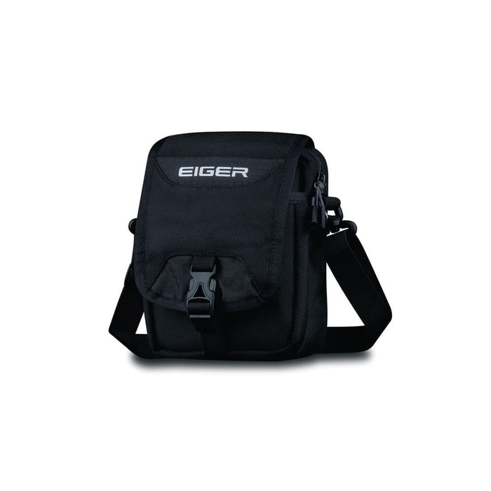 EIGER 1989 STRIPE 2 1F TRAVEL POUCH - BLACK
