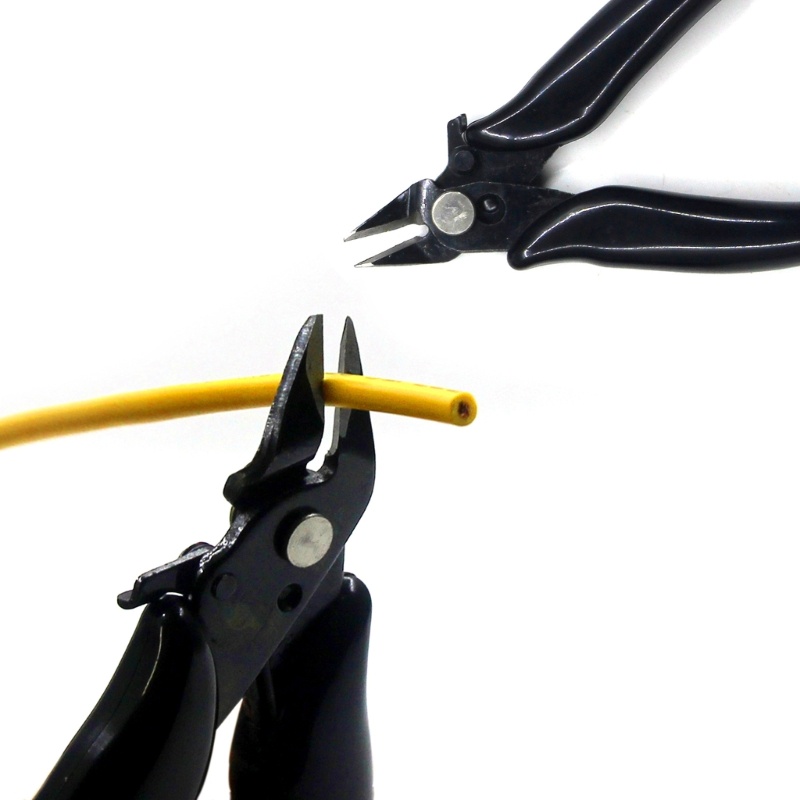 Vivi Diagonal Tang 3.5Inch Mini Wire Cutter Pemotong Kecil Tang Elektronik Kabel Isolasi Gagang Karet Model Plier