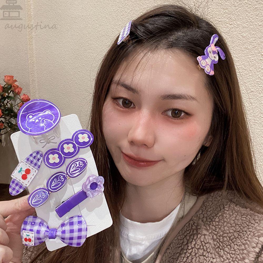 Agustina Sangat Peri Jepit Rambut Hiasan Kepala Kawaii Indah Wanita Cherry Hiasan Kepala Bunga Gadis Kisi Kartun Hair Clip