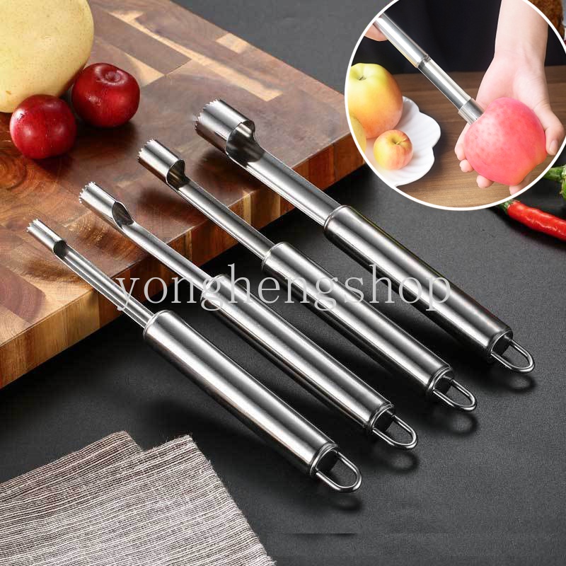 1pcs Stainless Steel Apple Pear Corer Remover Kurma Merah Alat Penghapus Inti Seeder Buah Sayur Gadget Dapur