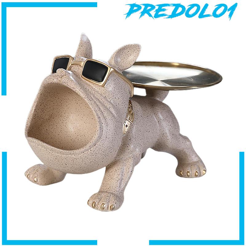 [Predolo1] Resin Patung Anjing Novelty Storage Wadah Serba Serbi Untuk Kamar Tidur Rumah Pesta