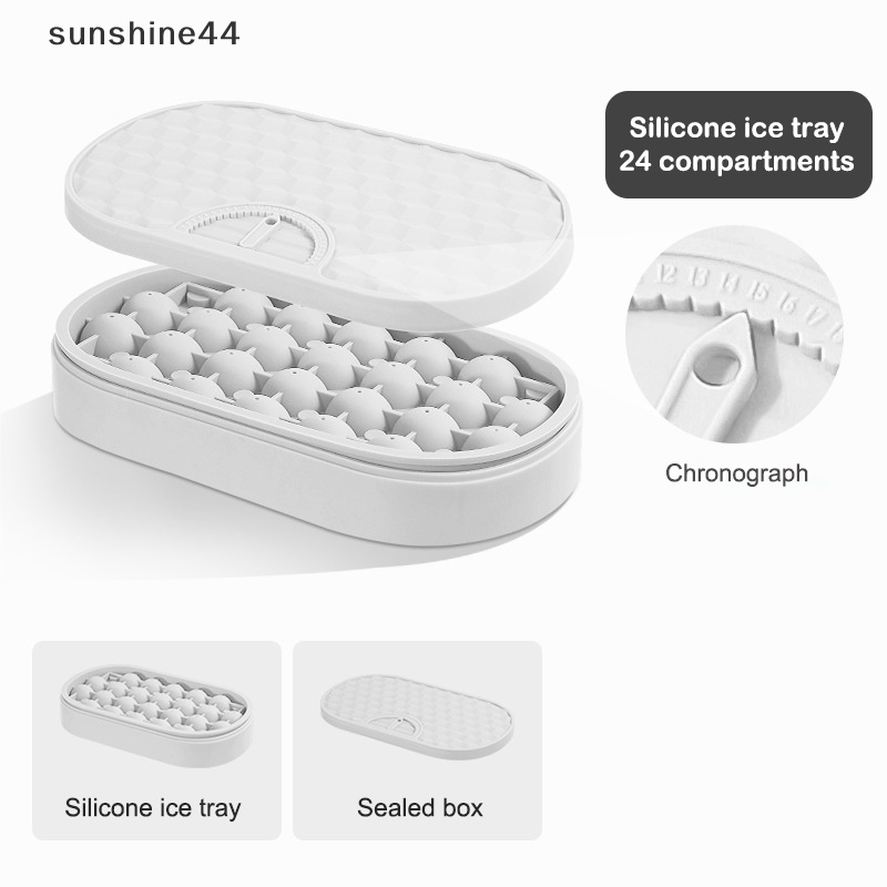 Sunshine Press Type Ice Cube Round Maker Cetakan Es Hoki Untuk Bir Kopi Mini Ice Ball ID