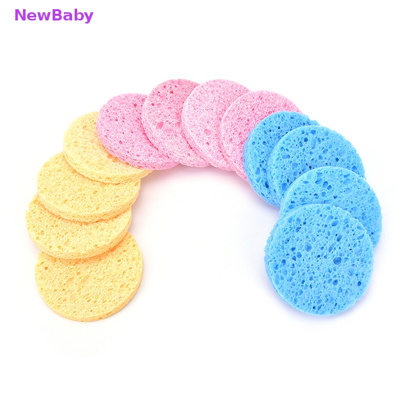 Newbaby 4Pcs Spons Pembersih Wajah Serat Face Mask Spons Penghilang ID